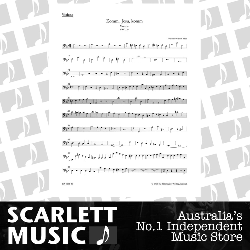 Komm, Jesu, Komm BWV 229 — view 2