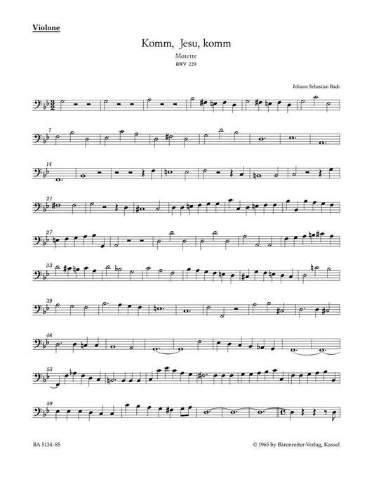 Komm, Jesu, Komm BWV 229