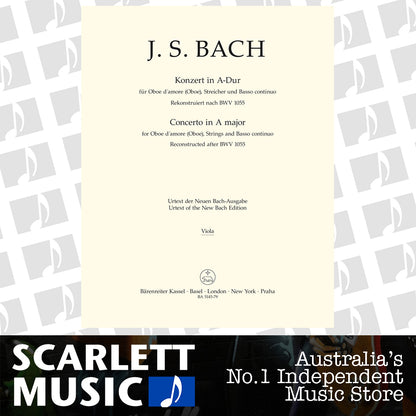 Concerto For Oboe D'Amore (Oboe), Strings And Basso Continuo In A Major — view 2
