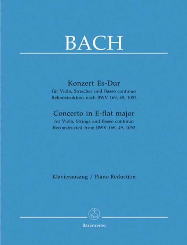 Concerto E Flat Vla/Piano Book