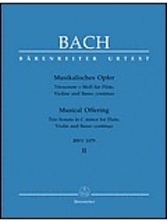 Trio Sonata Musical Offering Flute Violin Bc Book
