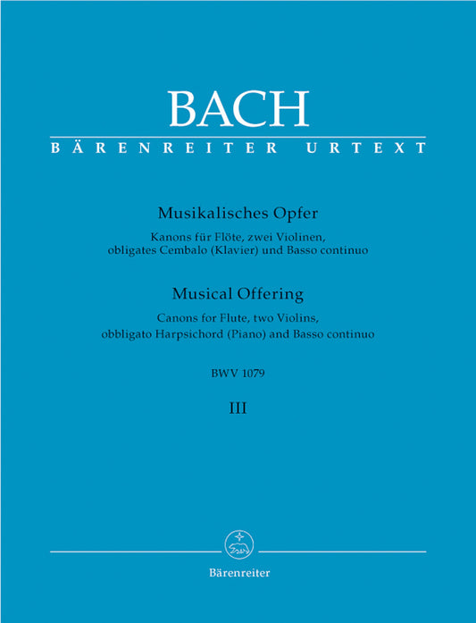 Canons Mus Offering FL/2VLN/BC Violin Sheet Music