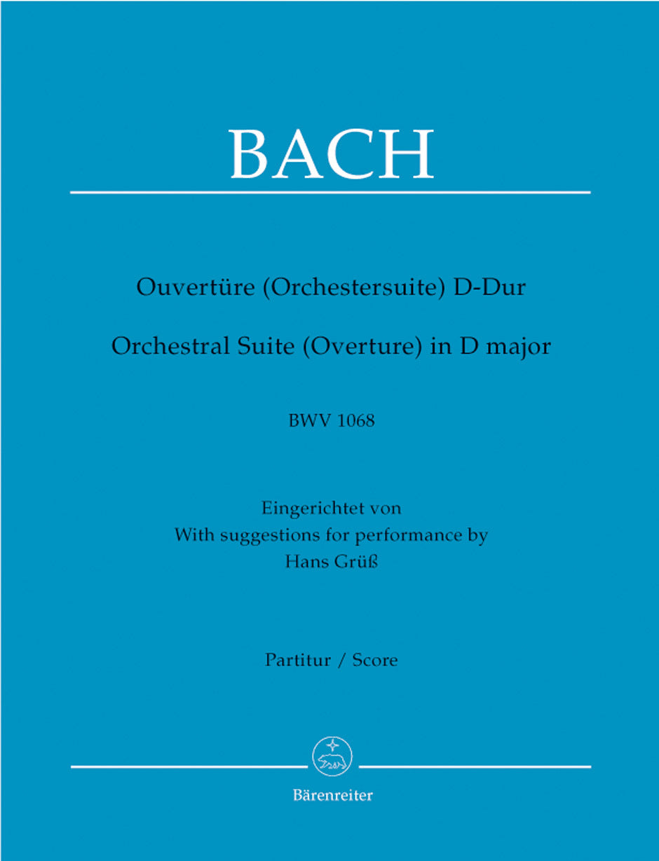 Orchestral Suite (Overture) In D Major BWV 1068