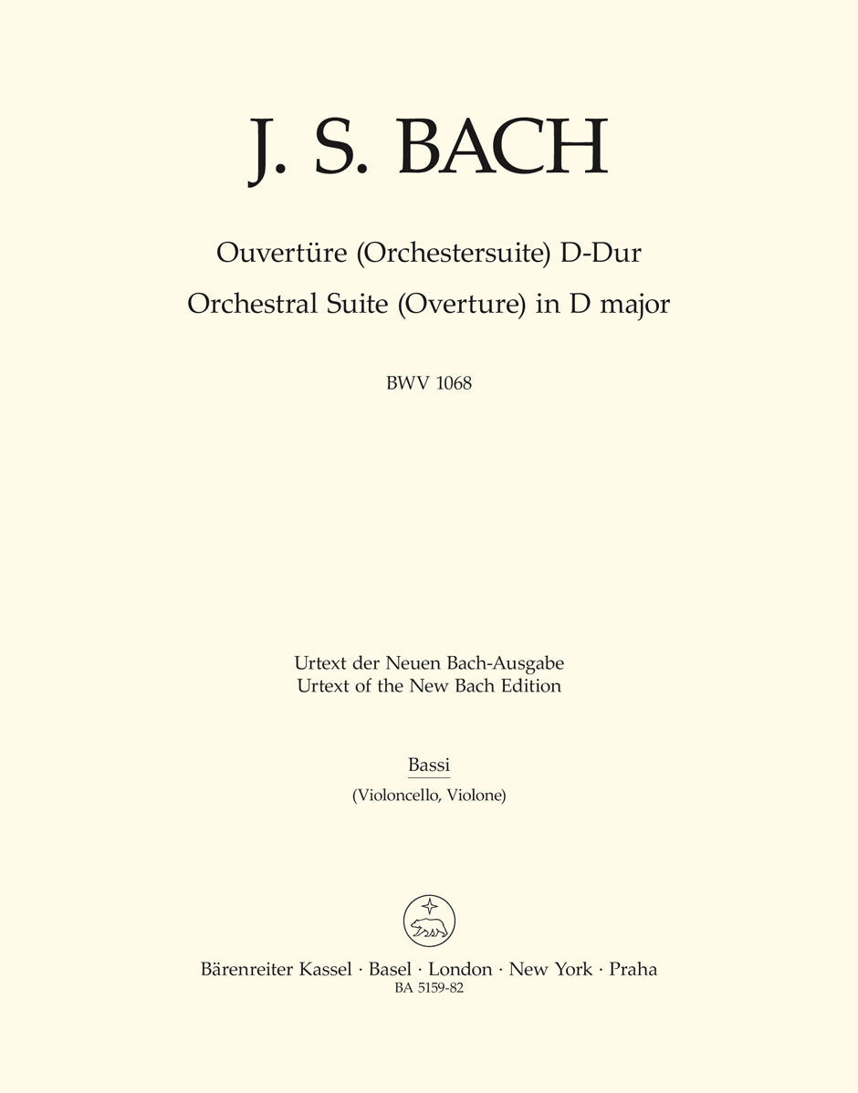 Orchestral Suite (Overture) In D Major BWV 1068