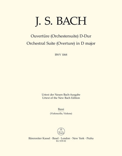Orchestral Suite (Overture) In D Major BWV 1068