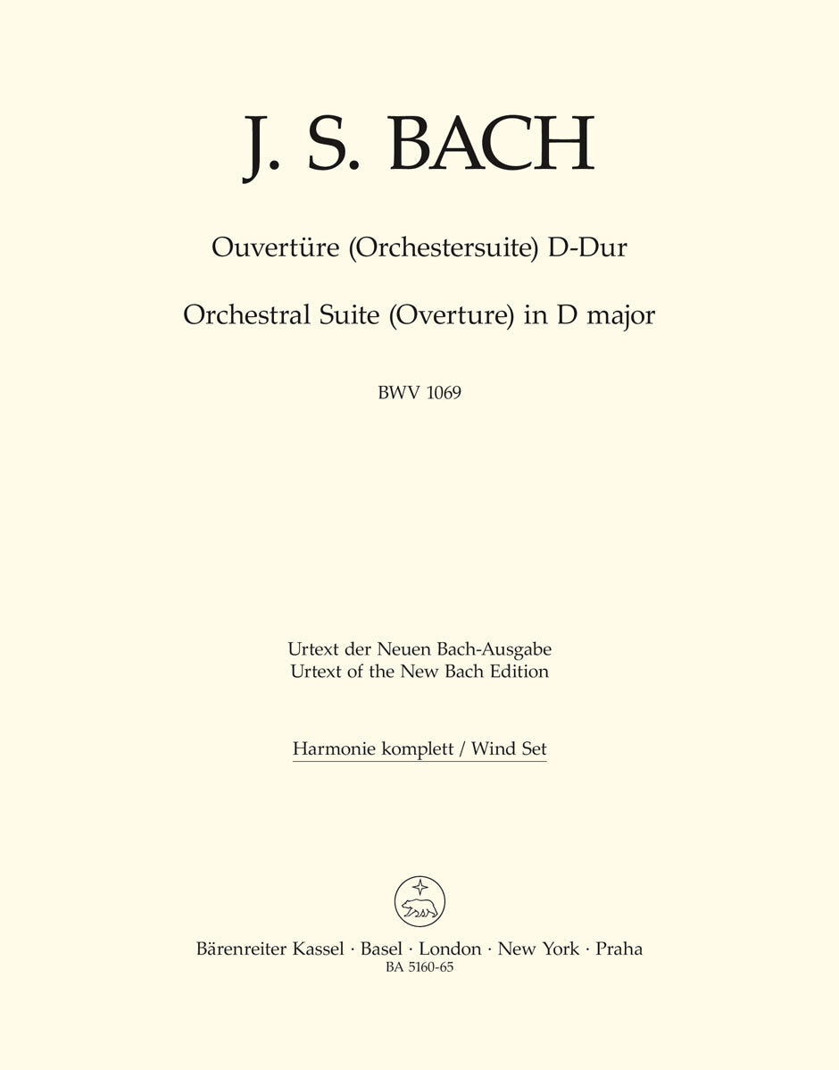 Overture (Orchestral Suite) In D Major BWV 1069