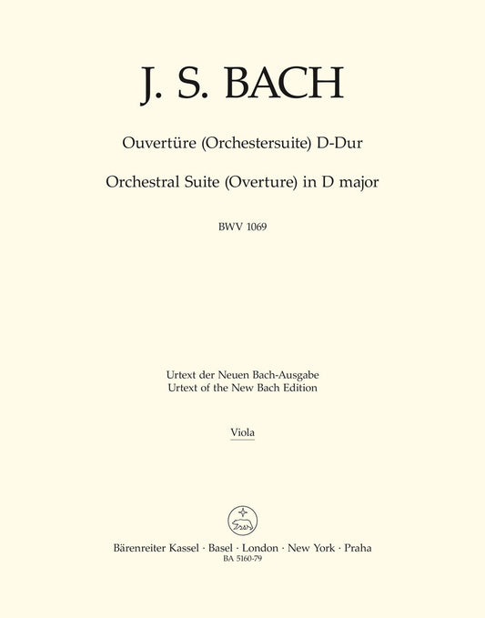 Overture (Orchestral Suite) In D Major BWV 1069