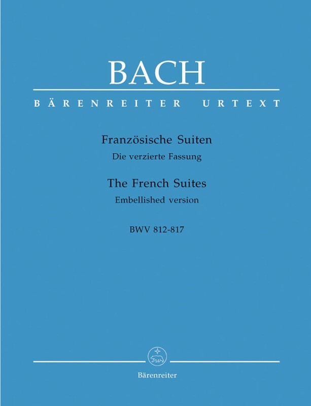 Bach - French Suites Bwv 812-817 Urtext Urtext Edition Book