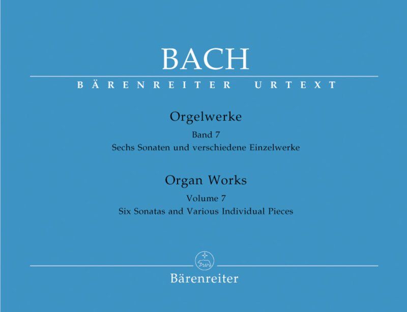 Bach - Organ Works Vol 7 Urtext, Barenreiter, 165 Pages