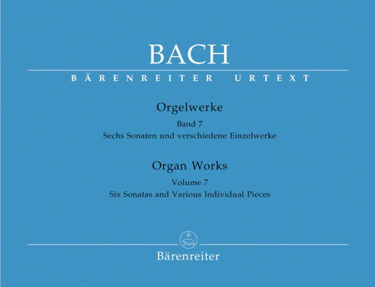 Bach - Organ Works Vol 7 Urtext, Barenreiter, 165 Pages