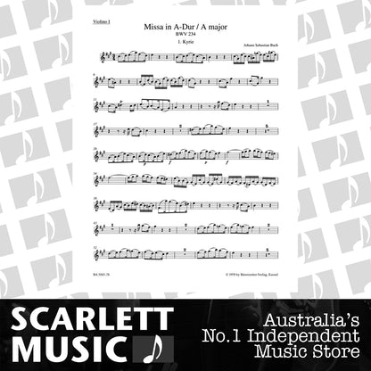 Mass In A Major BWV 234 "Lutheran Mass 2" — view 2