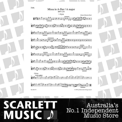 Mass In A Major BWV 234 "Lutheran Mass 2" — view 2