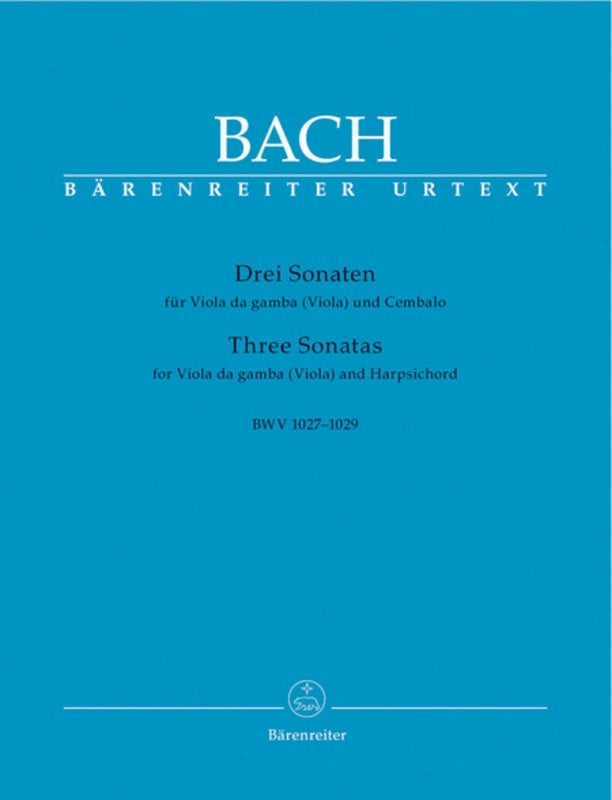 Sonatas 3 Orig For Viola Da Gamba Vla/Piano Book