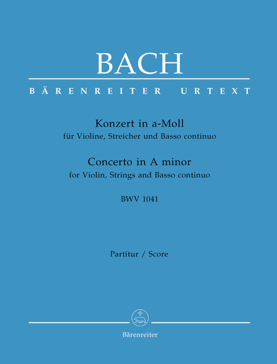 Violin Concerto in A BWV 1041 Sheet Music