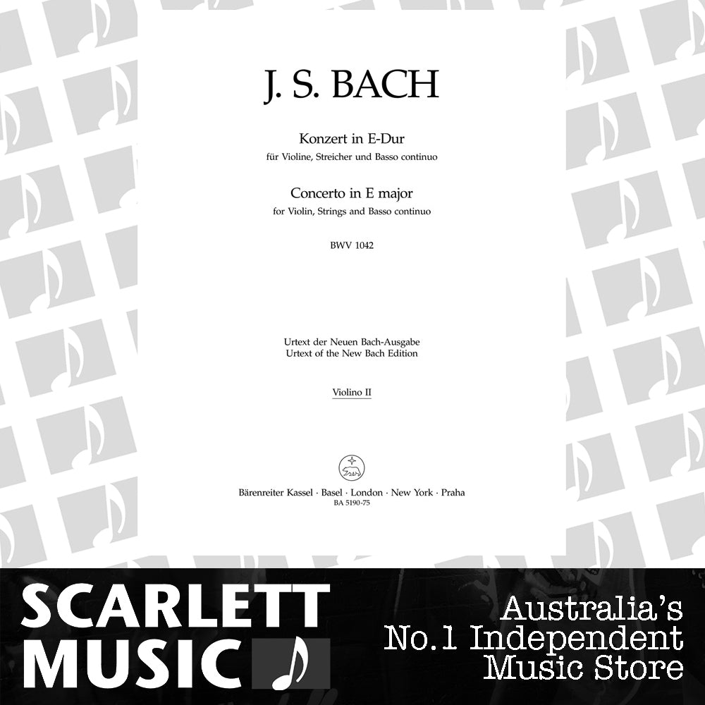 Violin Concerto in E BWV 1042 Sheet Music — view 2