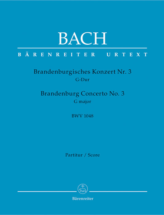 Brandenburg Concerto No 3 New Edition Cembalo Full Orchestra Sheet Music