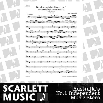 Brandenburg Concerto No 5 Violone Sheet Music - New Edition — view 2