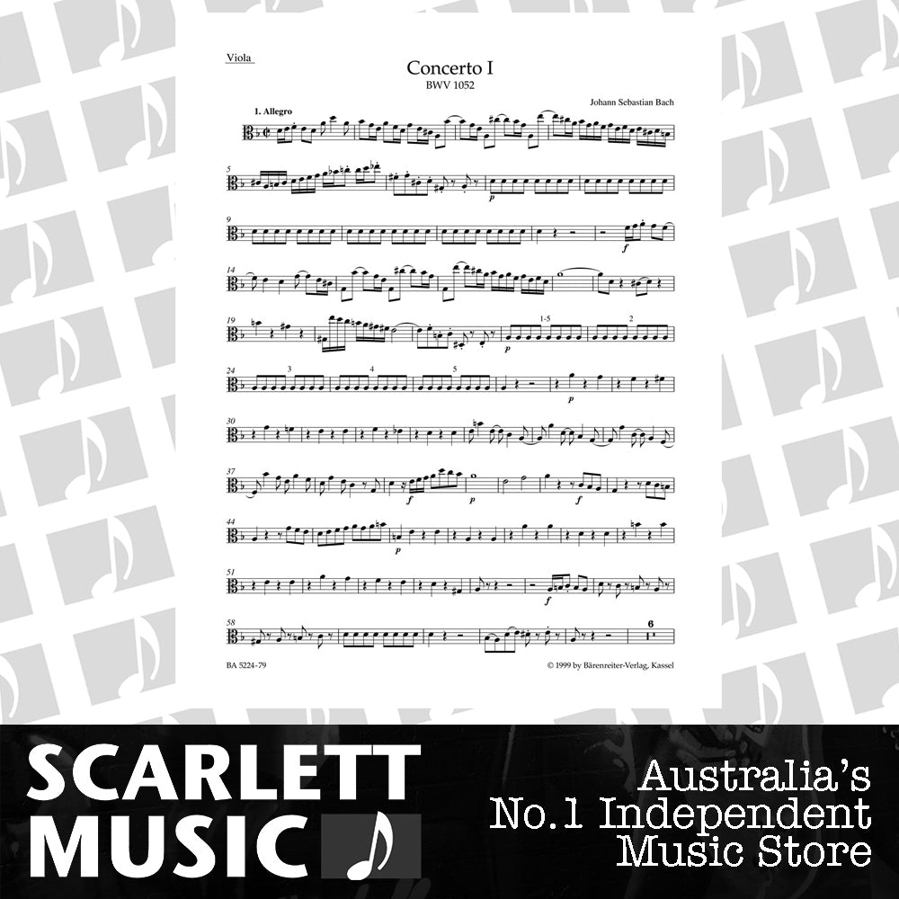 Concerto For Harpsichord And Strings No. 1 In D Minor BWV 1052 — view 2