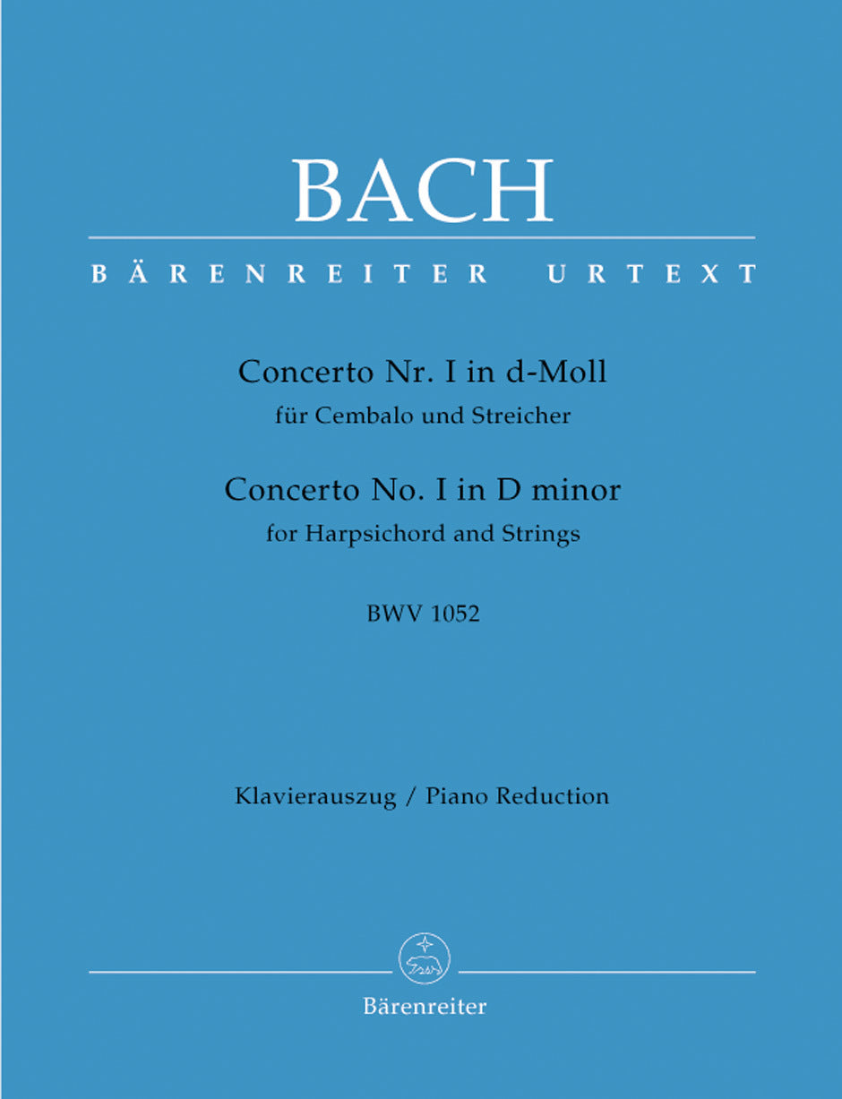 Concerto For Harpsichord And Strings No. 1 In D Minor BWV 1052