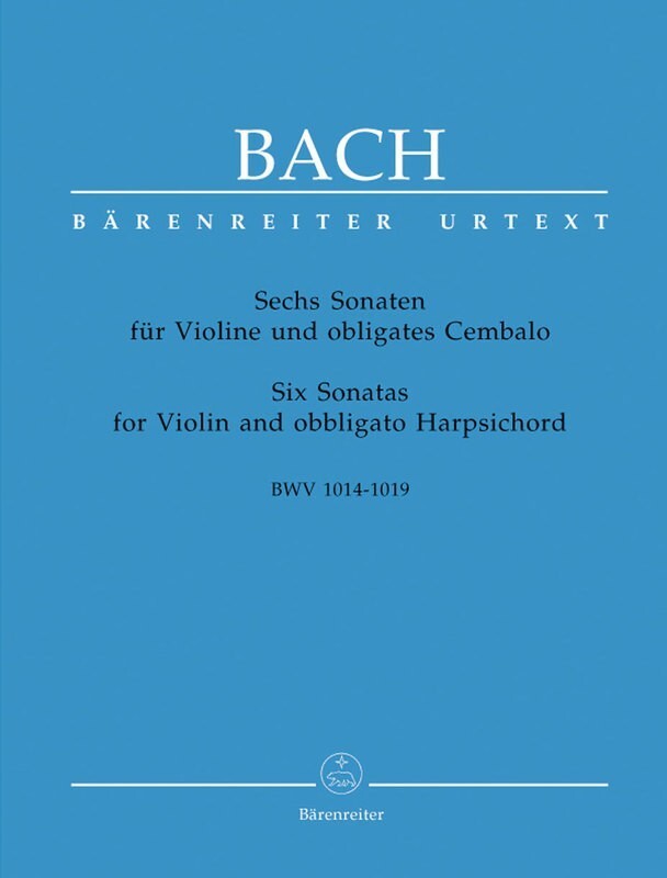 Bach - 6 Sonatas Bwv 1014-1019 Violin/Piano Or Harpsichord (Softcover Book) Urtext Edition Book
