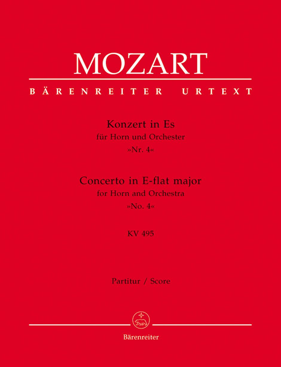 Concerto For Horn And Orchestra No. 4 In E-Flat Major K. 495