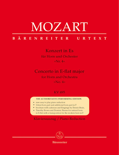 Concerto For Horn And Orchestra No. 4 In E-Flat Major K. 495