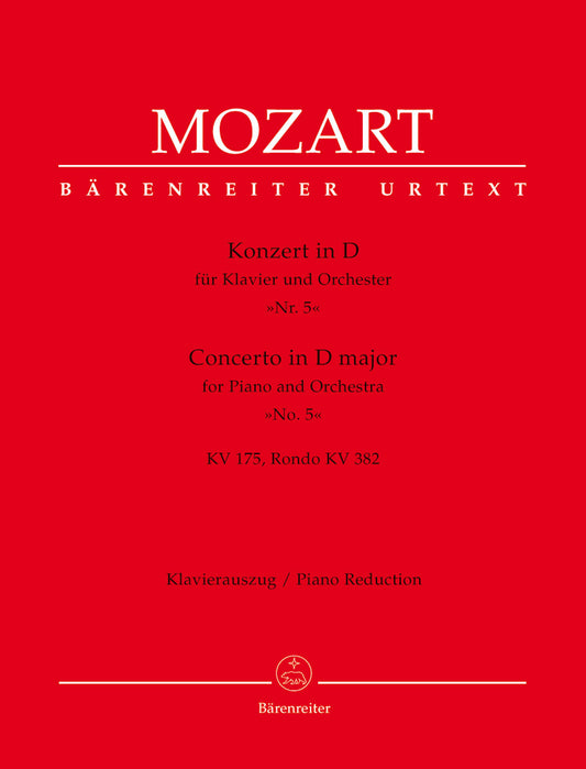 Concerto For Piano And Orchestra No. 5 In D Major K. 175, K. 382 Rondo