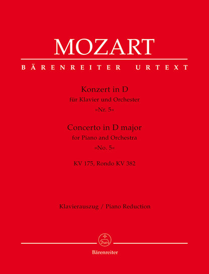 Concerto For Piano And Orchestra No. 5 In D Major K. 175, K. 382 Rondo