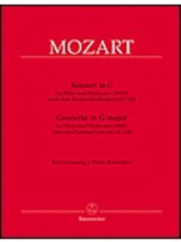 Concerto G From Clar Concerto K 622 Flute Piano Book