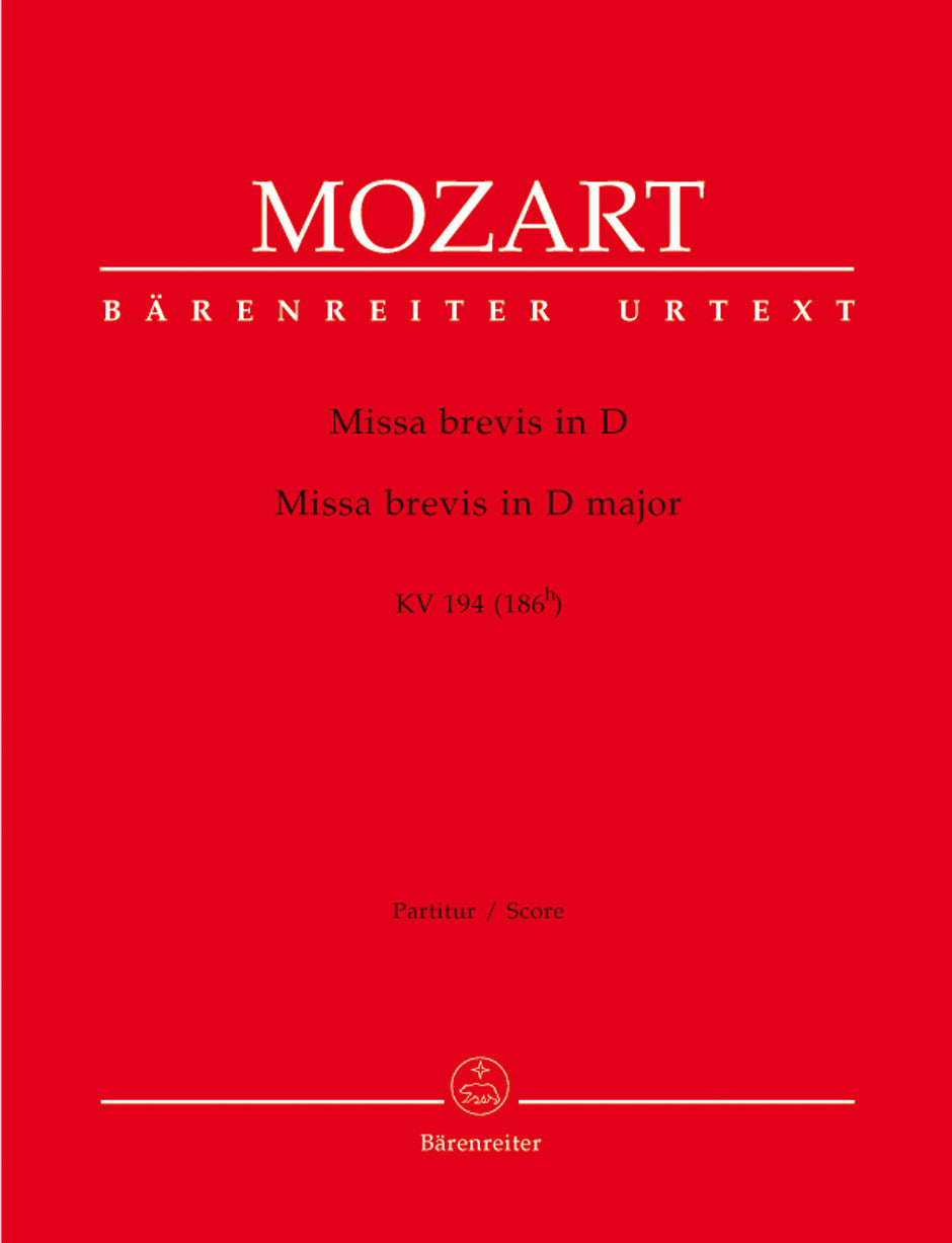 Missa Brevis In D Major K. 194 (186H)