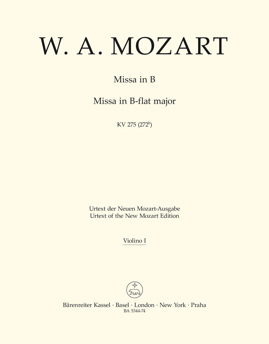 Missa Brevis In B-Flat Major K. 275 (272B)