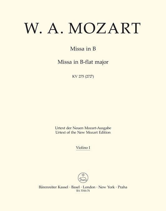 Missa Brevis In B-Flat Major K. 275 (272B)