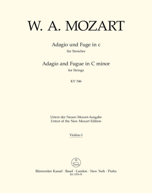 Adagio and Fugue in C K546 for Violin 2 Sheet Music