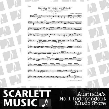 Single Movements Viola Sheet Music for Violin and Full Orchestra — view 2