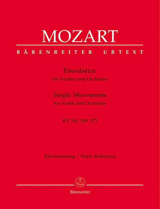 Single Movements For Violin And Orchestra K. 261, 269 (261A), 373