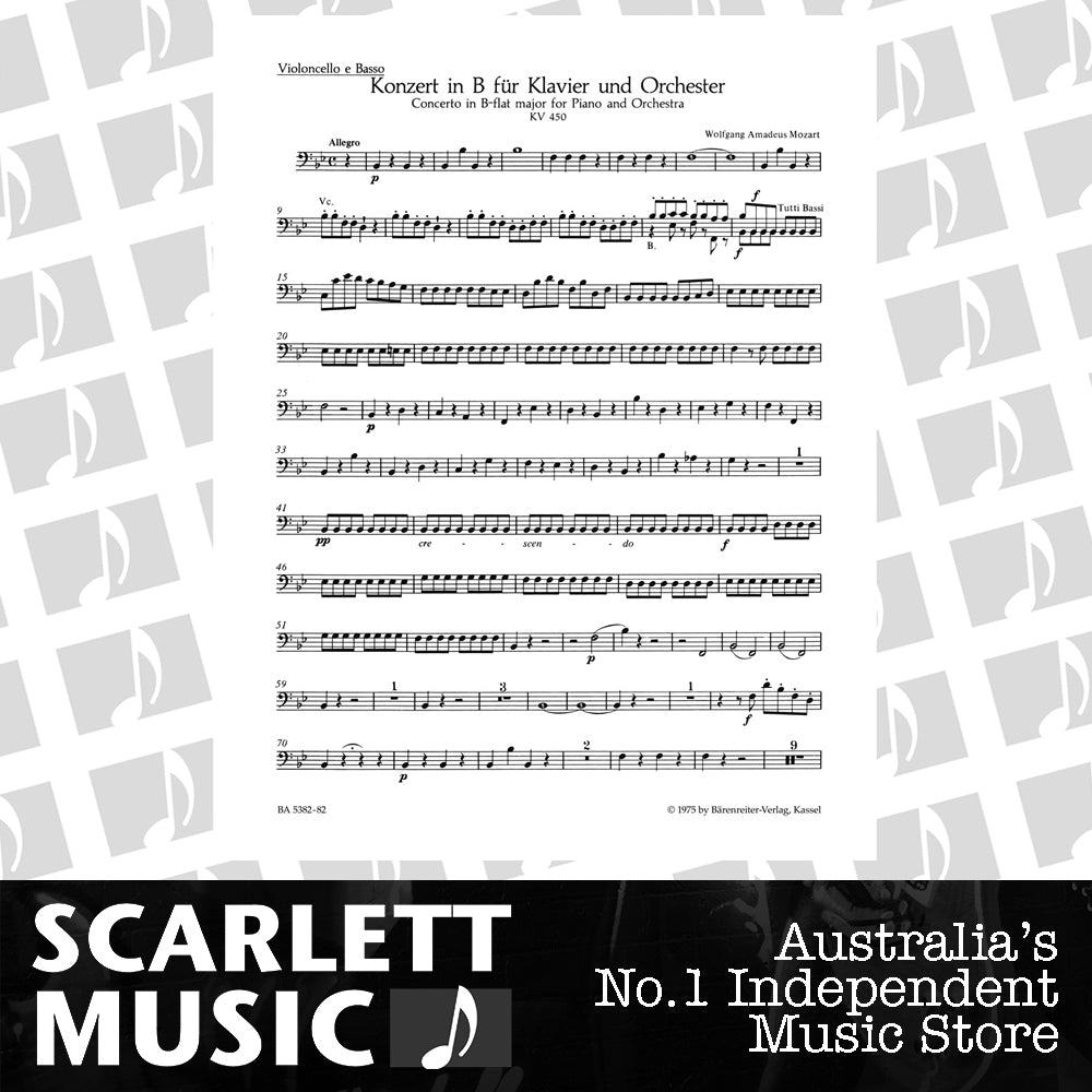Concerto For Piano And Orchestra No. 15 In B-Flat Major K. 450 — view 2