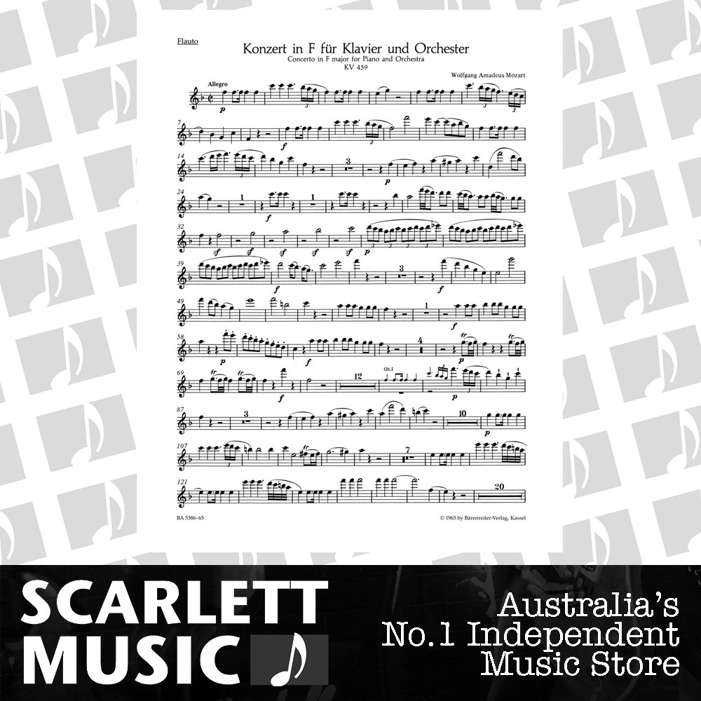 Concerto For Piano And Orchestra No. 19 In F Major K. 459 — view 2