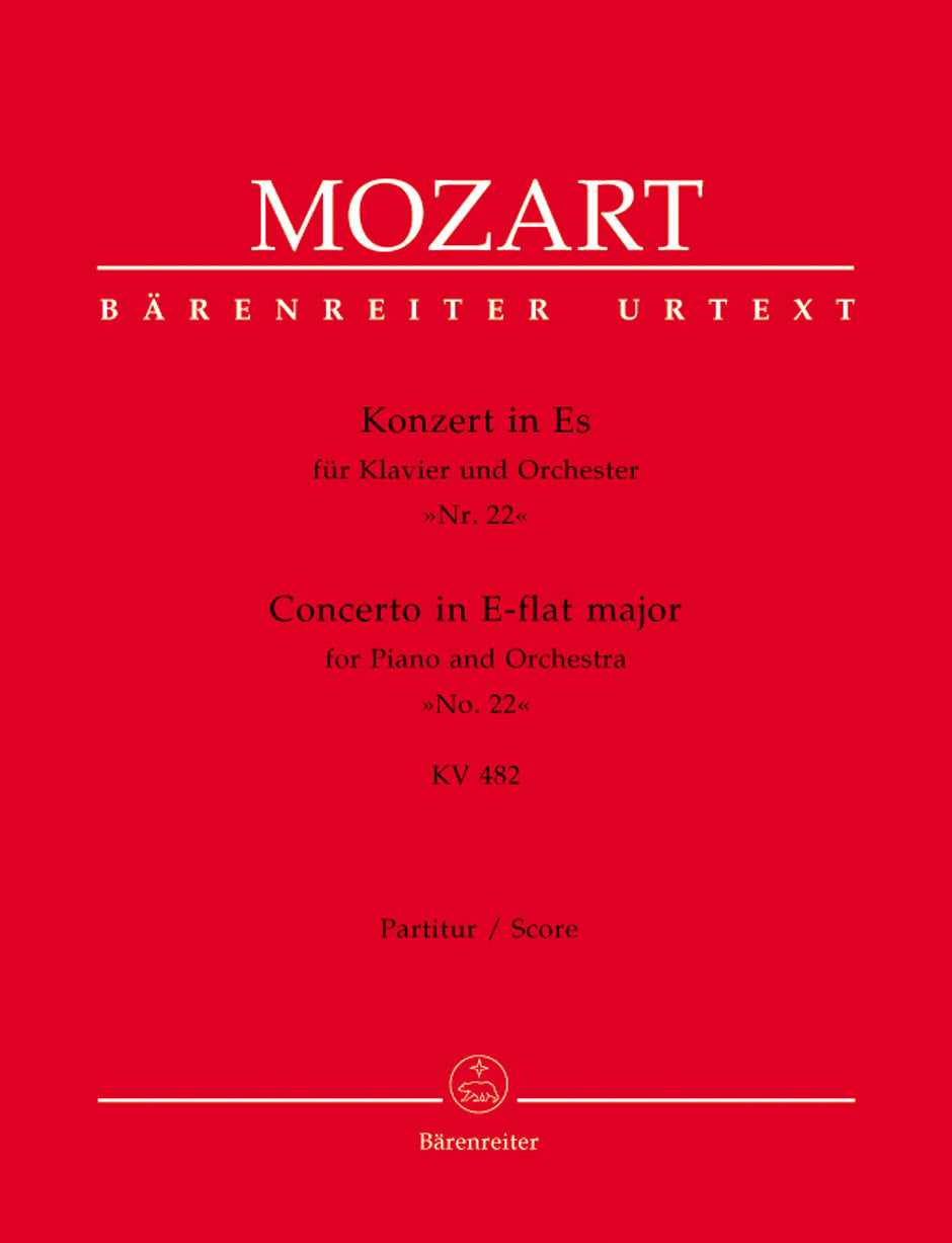Concerto For Piano And Orchestra No. 22 In E-Flat Major K. 482