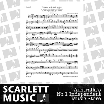 Concerto For Three Or Two Pianos And Orchestra No. 7 In F Major K. 242 "Lodron Concerto" — view 2