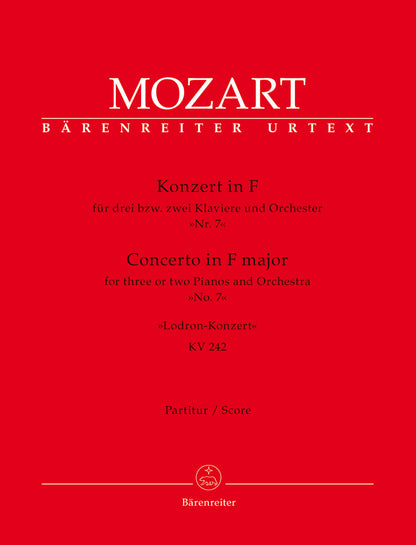 Concerto For Three Or Two Pianos And Orchestra No. 7 In F Major K. 242 "Lodron Concerto"