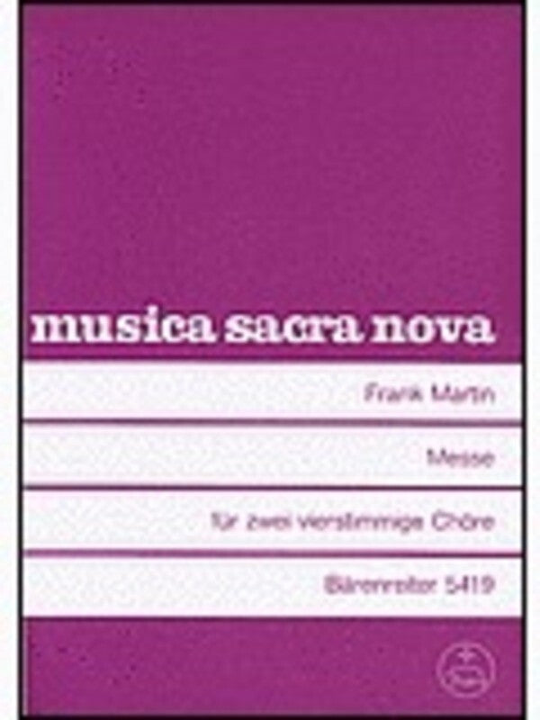 Mass For Two Mixed Voice Choirs (SATB&SATB)