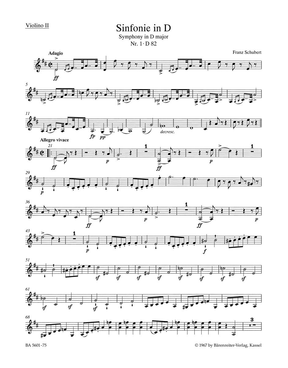 Symphony No 1 Viola Sheet Music