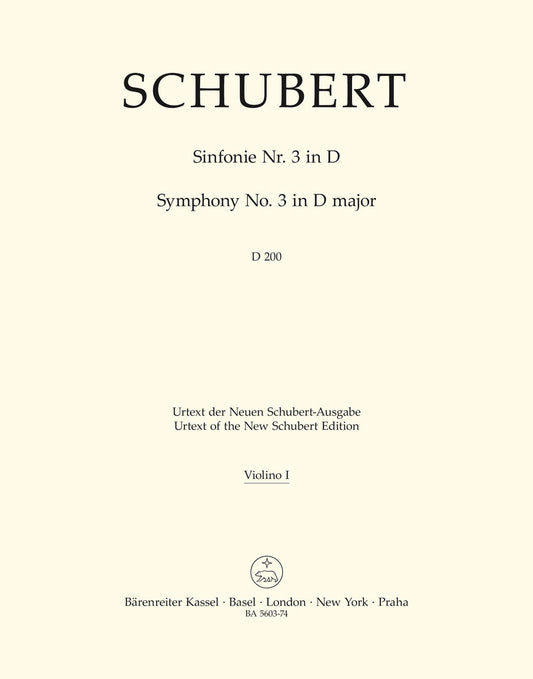 Symphony No 3 in D for Violin Sheet Music