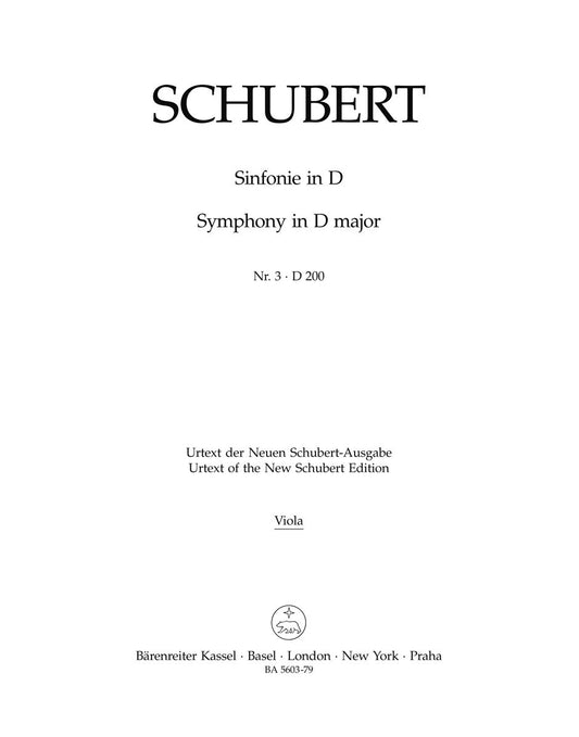 Symphony No 3 in D for Cello and Double Bass Sheet Music