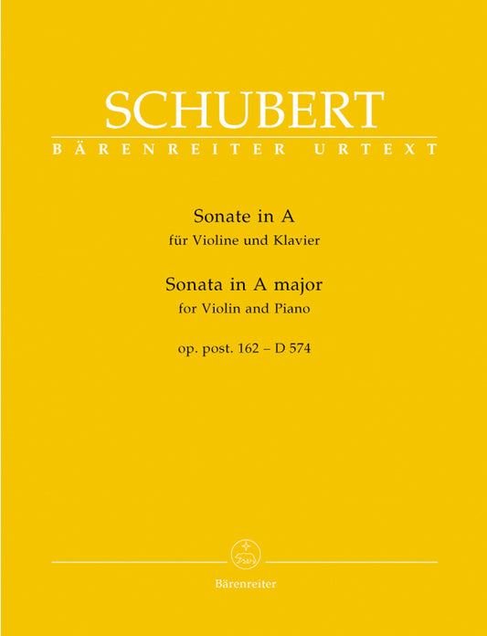 Sonata in A D574 for Violin and Piano Sheet Music