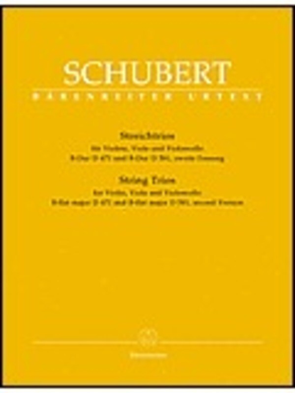 Trios B Flat D471 D581 Violin Viola Vc Urtext Book