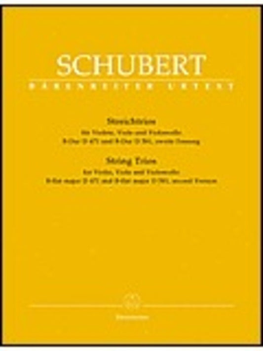 Trios B Flat D471 D581 Violin Viola Vc Urtext Book