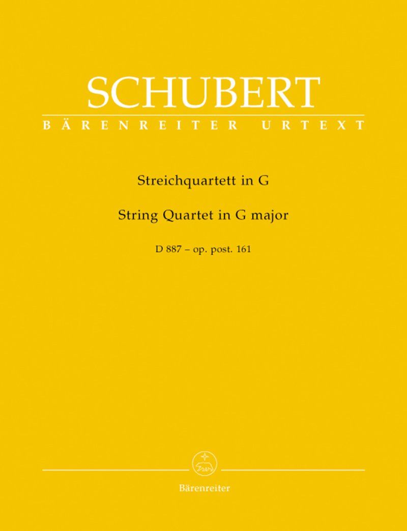 String Quartet G Op 161 Post D887 Parts by Franz Schubert, Barenreiter Urtext Edition