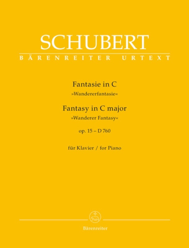 Fantasy Op 15 D 760 C Major Wanderer Book