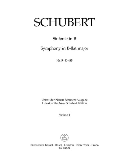Symphony No 5 for Violin 2 Sheet Music